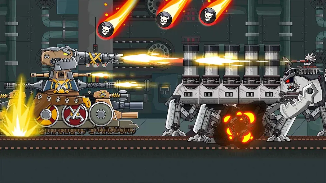 Tank Arena Steel Battle — Мод: Много денег и мощная броня — скриншот 1
