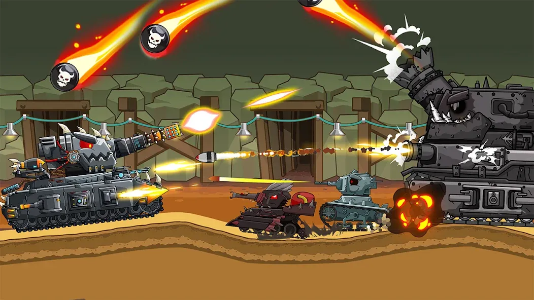 Tank Arena Steel Battle — Мод: Много денег и мощная броня — скриншот 2