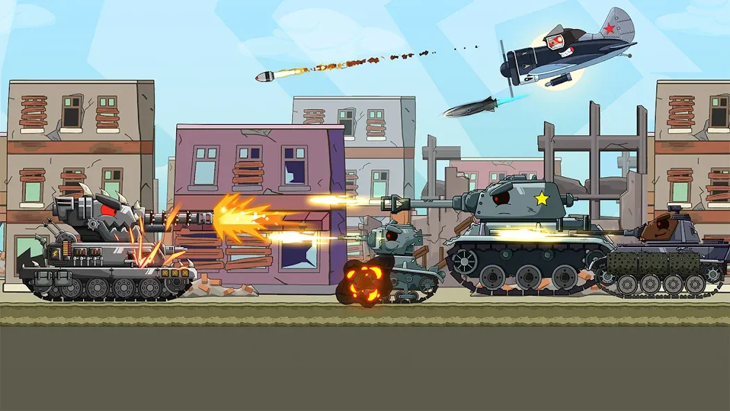 Tank Arena Steel Battle — Мод: Много денег и мощная броня — скриншот 3