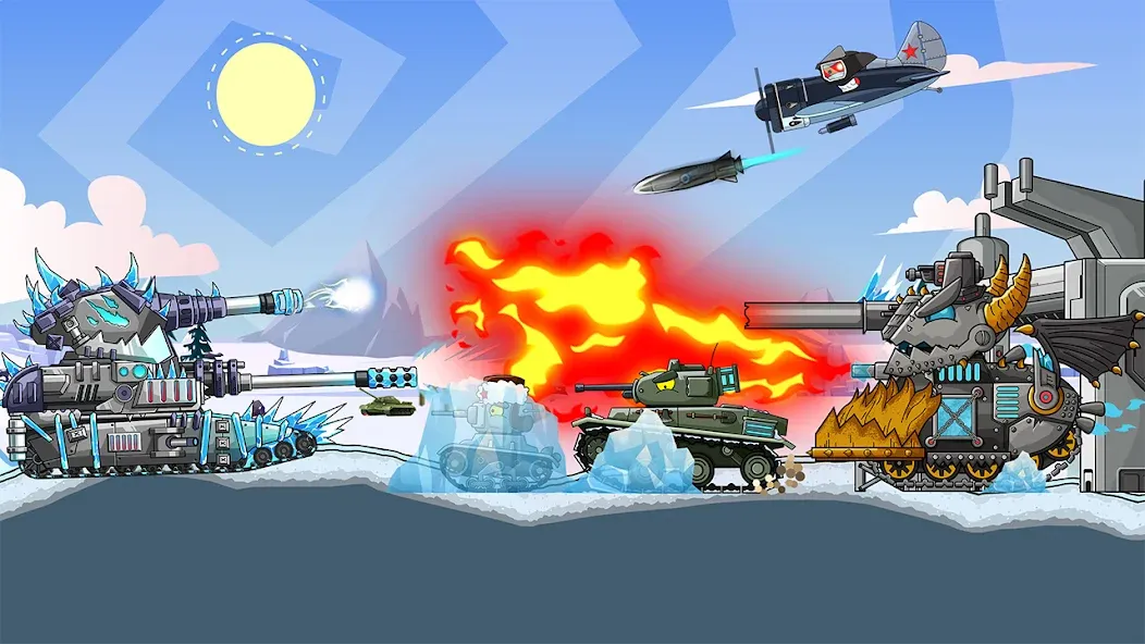 Tank Arena Steel Battle — Мод: Много денег и мощная броня — скриншот 5