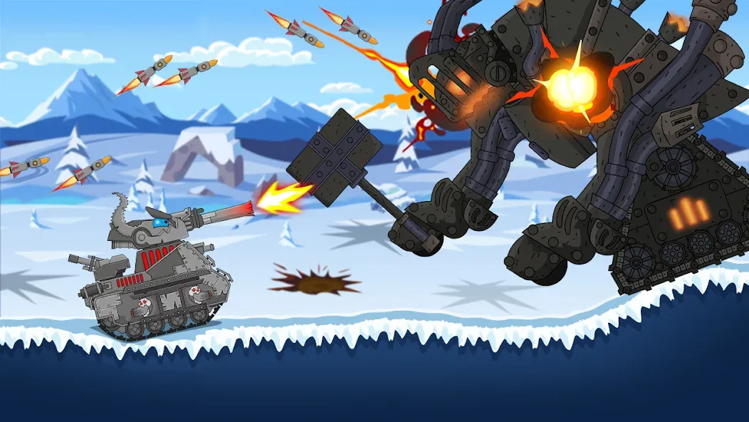 Tank Combat: War Battle MOD APK на Android — Безлимитные деньги и мощные танки — скриншот 5