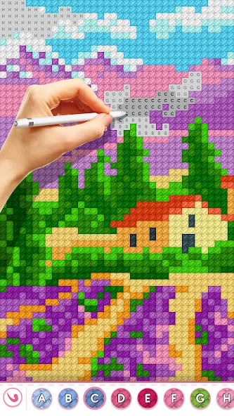 Cross Stitch Masters — Без рекламы и все узоры открыты — скриншот 1