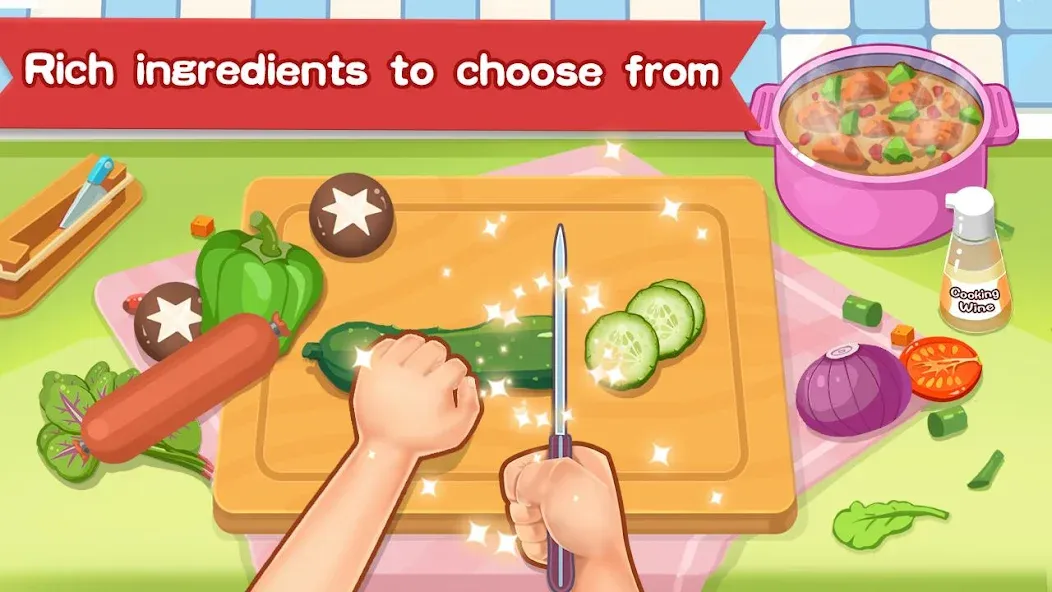 Скачать Happy Kitchen World на Android — Безлимитные монеты и все рецепты открыты — скриншот 2