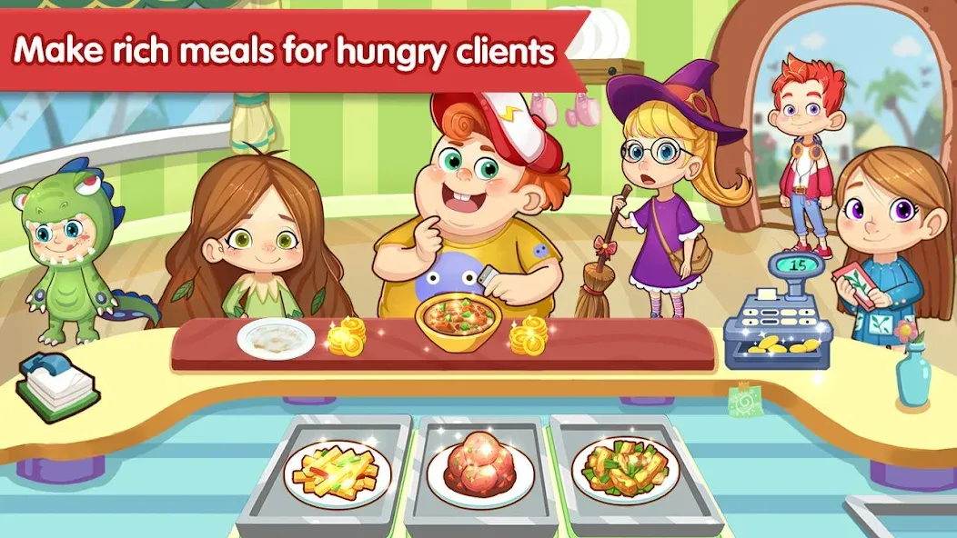 Скачать Happy Kitchen World на Android — Безлимитные монеты и все рецепты открыты — скриншот 4