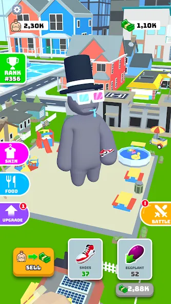 Скачать Eating Hero: Clicker Food Game MOD APK — Безлимитные монеты и ускоренная прокачка — скриншот 5