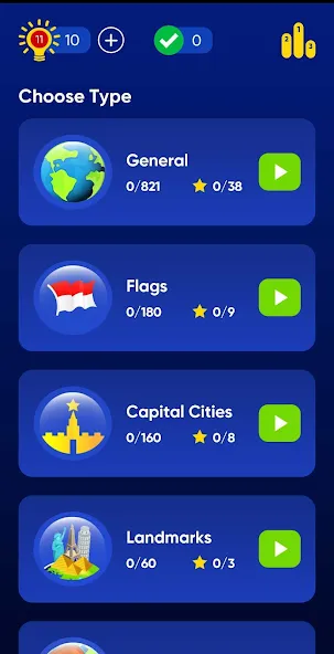 Скачать Geo Quiz: World Geo Trivia (Мод: Открыты все страны и регионы) на Андроид — скриншот 2 Скачать Geo Quiz: World Geo Trivia (Мод: Открыты все страны и регионы) на Андроид — скриншот 2