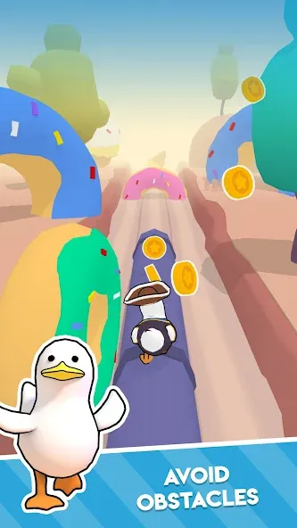 Duck On The Run Mod APK Безлимитные монеты и ускорение — Скачать на Андроид — скриншот 3