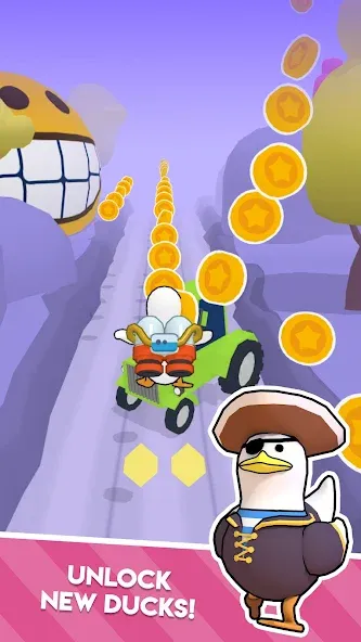 Duck On The Run Mod APK Безлимитные монеты и ускорение — Скачать на Андроид — скриншот 4
