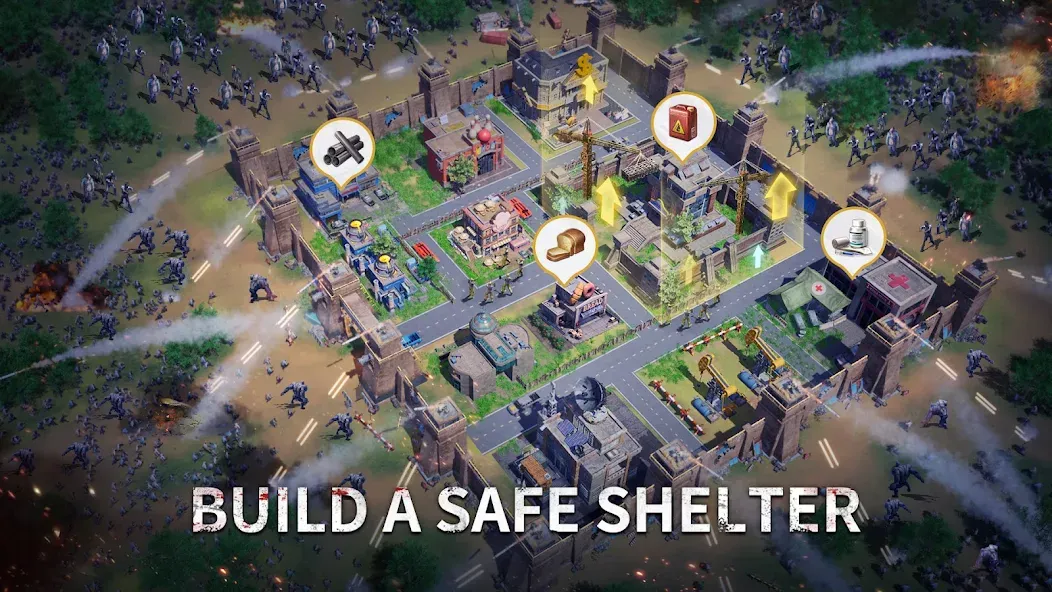 Скачать Aftermath Survival: Zombie War на Android — Безлимитные ресурсы и оружие — скриншот 2