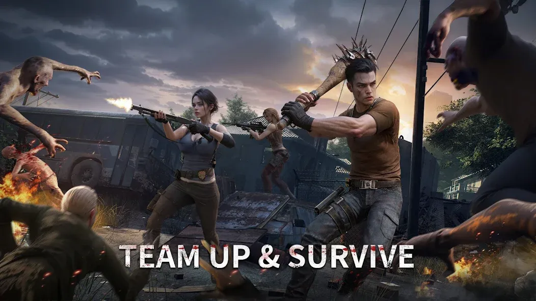Скачать Aftermath Survival: Zombie War на Android — Безлимитные ресурсы и оружие — скриншот 4