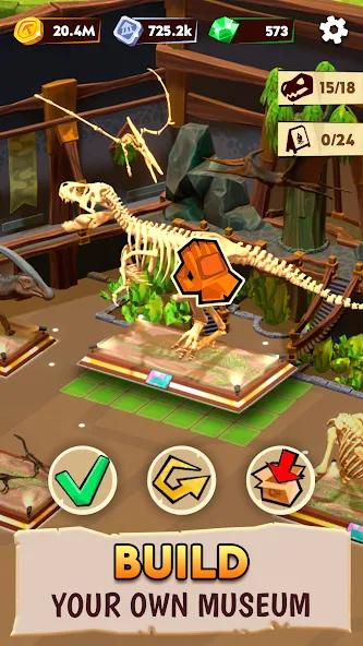 Dino Quest 2: Dinosaur Fossil — Взломанная версия (Безлимитные монеты и все раскопки открыты) — скриншот 2
