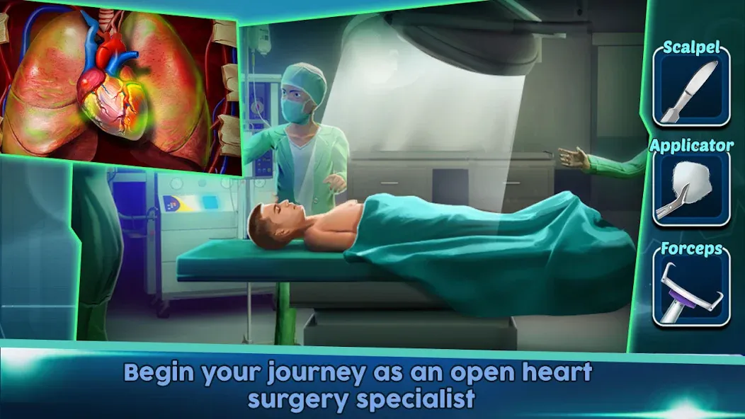 Surgery Doctor Simulator Games MOD — Все операции разблокированы на Андроид — скриншот 1 Surgery Doctor Simulator Games MOD — Все операции разблокированы на Андроид — скриншот 1