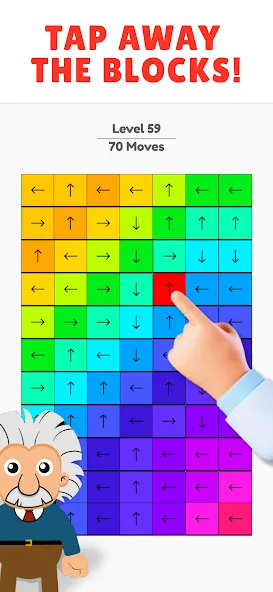 Скачать взломанную Unpuzzle: Tap Away Blocks Game — Без рекламы и открыты все уровни — скриншот 1