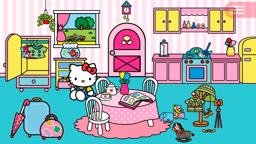 Скачать Hello Kitty Around The World на Android — Безлимитные монеты и все костюмы — скриншот 1