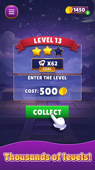 Скачать взлом Card Match на Андроид — Без рекламы и подсказки доступны — скриншот 3