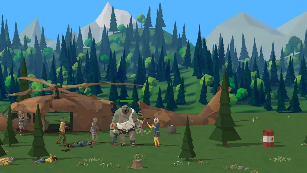 Zombie Forest 3: Underground — Взломанная версия (Безлимитные ресурсы и открыто всё) — скриншот 3 Zombie Forest 3: Underground — Взломанная версия (Безлимитные ресурсы и открыто всё) — скриншот 3
