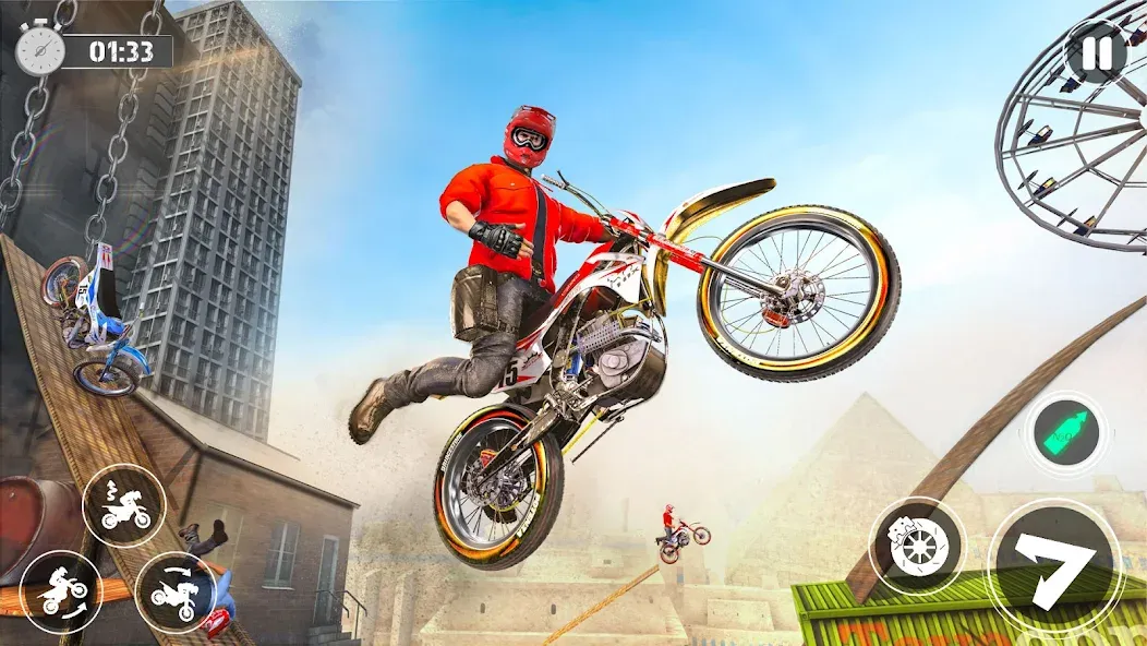 Скачать Bike Stunt Race Tricks Master с модом — Безлимитное топливо и открыты трассы — скриншот 1 Скачать Bike Stunt Race Tricks Master с модом — Безлимитное топливо и открыты трассы — скриншот 1
