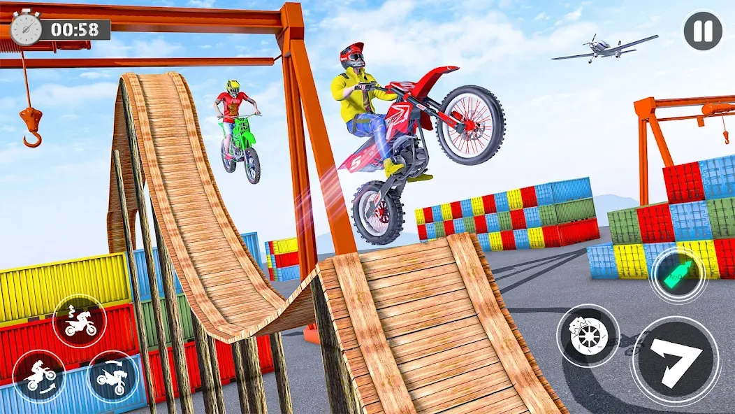 Скачать Bike Stunt Race Tricks Master с модом — Безлимитное топливо и открыты трассы — скриншот 4 Скачать Bike Stunt Race Tricks Master с модом — Безлимитное топливо и открыты трассы — скриншот 4