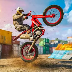 Скачать Bike Stunt Race Tricks Master с модом — Безлимитное топливо и открыты трассы