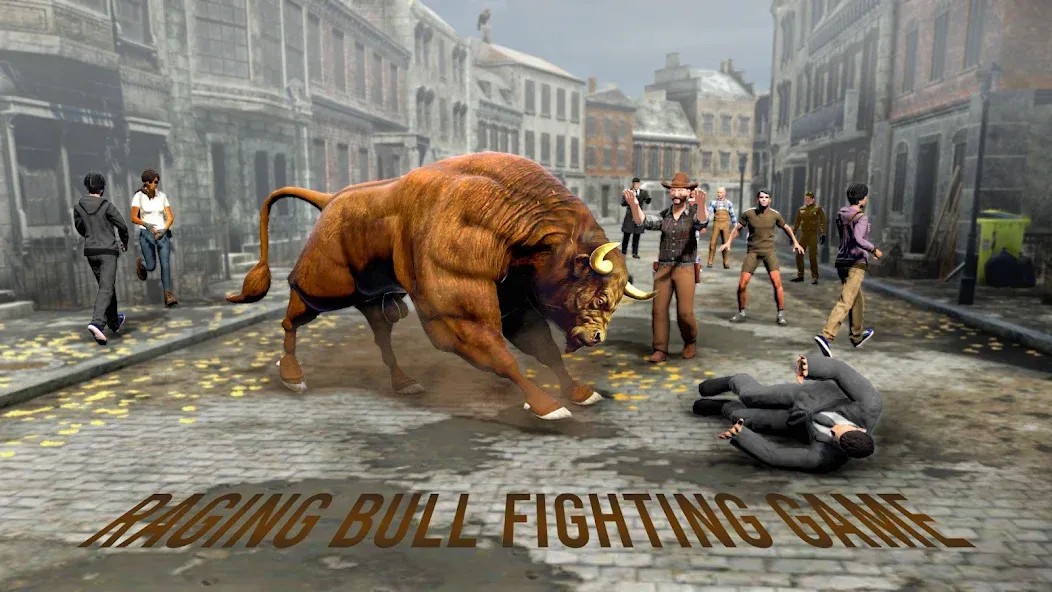 Скачать взлом Bull Fighting Game: Bull Games на Андроид — Безлимитные деньги и урон — скриншот 1