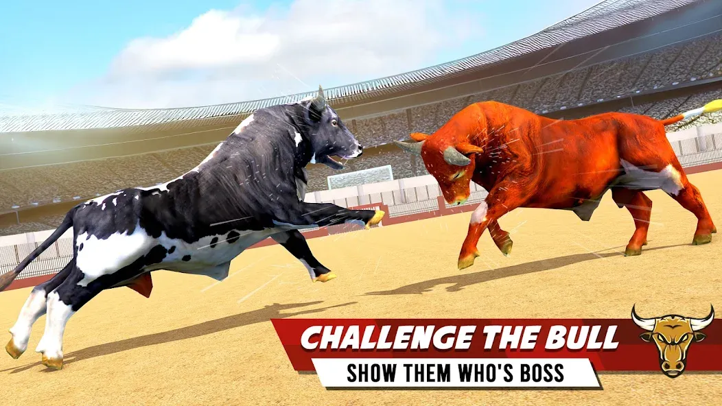 Скачать взлом Bull Fighting Game: Bull Games на Андроид — Безлимитные деньги и урон — скриншот 2