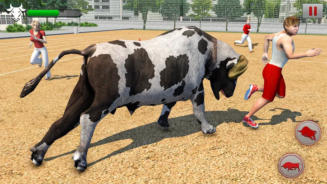 Скачать взлом Bull Fighting Game: Bull Games на Андроид — Безлимитные деньги и урон — скриншот 3