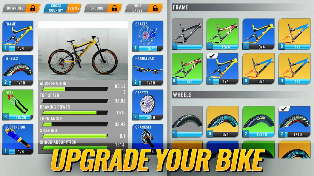 Bike Clash: PvP Cycle Game MOD — Безлимитные монеты и усиленные велосипеды на Андроид — скриншот 3