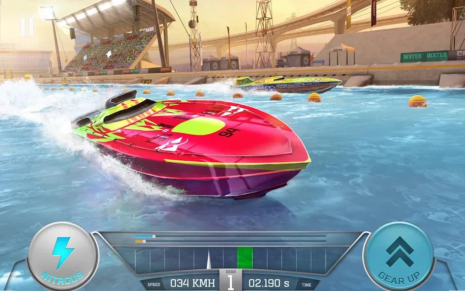 TopBoat: Racing Boat Simulator на Андроид — Мод Безлимитные деньги и топовые лодки — скриншот 5
