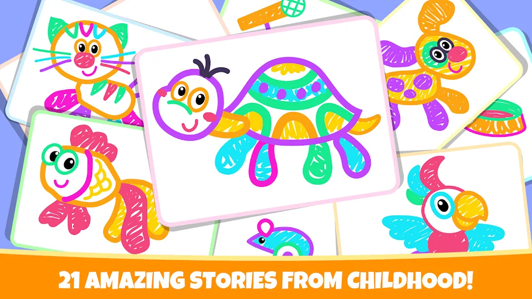 Drawing for kids! Toddler draw — Мод: Все рисунки и цвета открыты — скриншот 5 Drawing for kids! Toddler draw — Мод: Все рисунки и цвета открыты — скриншот 5