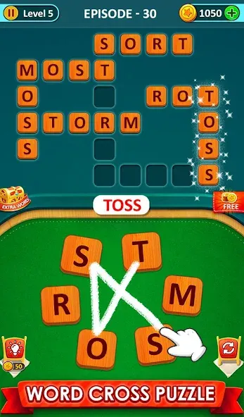 Скачать Word Game 2024 - Word Connect на Android — Безлимитные подсказки и монеты — скриншот 5