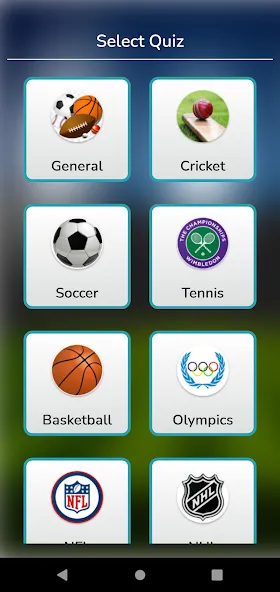 Скачать World Sports Quiz на Android — Открыты все спортивные викторины — скриншот 2 Скачать World Sports Quiz на Android — Открыты все спортивные викторины — скриншот 2