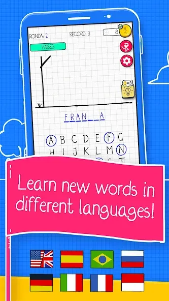 Скачать Hangman на телефон — Без рекламы и бесконечные подсказки — скриншот 2