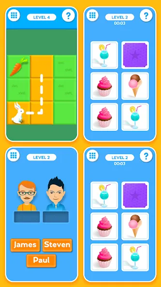 Train your Brain. Memory Games MOD — Без рекламы и все уровни открыты на Андроид — скриншот 4 Train your Brain. Memory Games MOD — Без рекламы и все уровни открыты на Андроид — скриншот 4