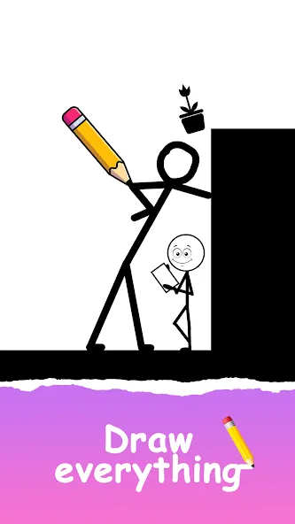 Скачать Save The Stick: Draw 2 Save — Безлимитные подсказки и открыты все уровни — скриншот 2