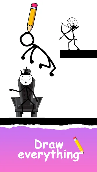 Скачать Save The Stick: Draw 2 Save — Безлимитные подсказки и открыты все уровни — скриншот 5