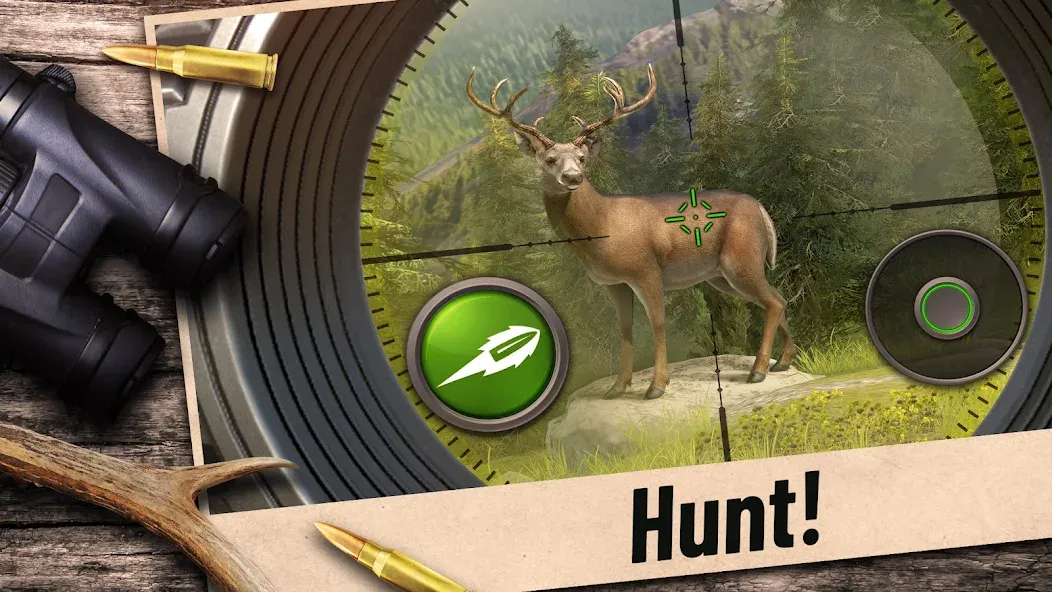 Скачать Hunting Clash: Shooting Games — Модификация Много денег и все оружие — скриншот 1
