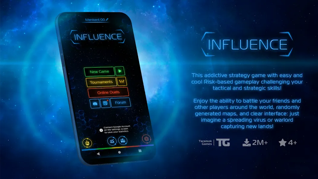 Influence Mod APK Безлимитные ресурсы и открытые уровни — Скачать на Андроид — скриншот 1 Influence Mod APK Безлимитные ресурсы и открытые уровни — Скачать на Андроид — скриншот 1