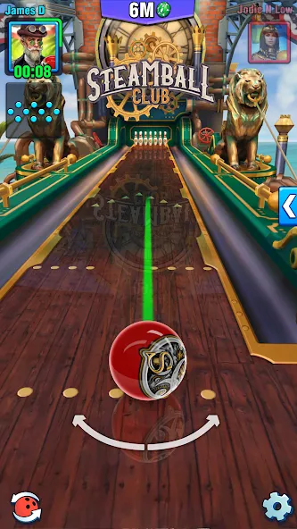 Скачать Bowling Crew — 3D bowling game — Последняя версия (Безлимитные монеты и открытые дорожки) — скриншот 5