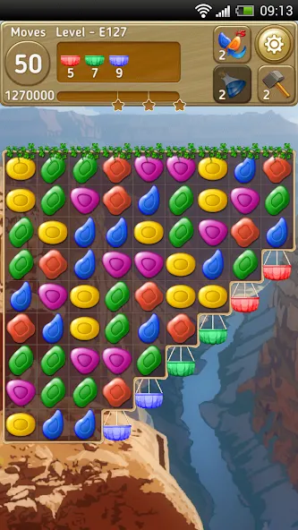 Скачать Gems Fever на Андроид — Много драгоценных камней и усилений — скриншот 2