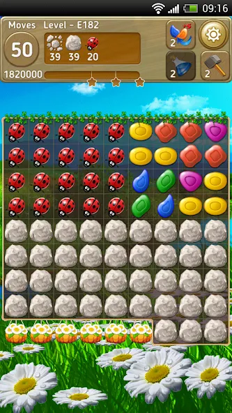 Скачать Gems Fever на Андроид — Много драгоценных камней и усилений — скриншот 3