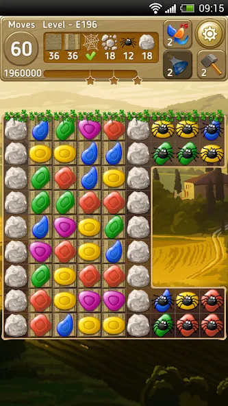 Скачать Gems Fever на Андроид — Много драгоценных камней и усилений — скриншот 4