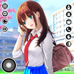 Anime High School Life — Мод: Много денег и ресурсов