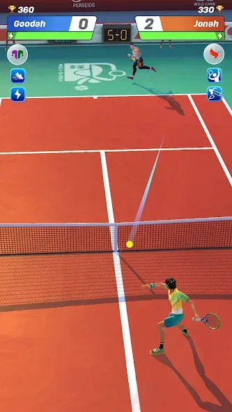 Tennis Clash: Multiplayer Game MOD APK на Android — Безлимитные деньги и энергия — скриншот 2 Tennis Clash: Multiplayer Game MOD APK на Android — Безлимитные деньги и энергия — скриншот 2
