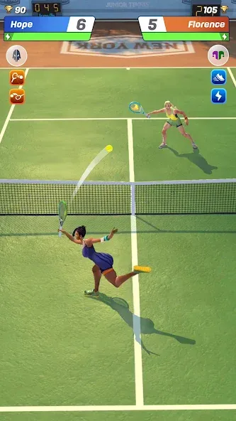 Tennis Clash: Multiplayer Game MOD APK на Android — Безлимитные деньги и энергия — скриншот 3 Tennis Clash: Multiplayer Game MOD APK на Android — Безлимитные деньги и энергия — скриншот 3