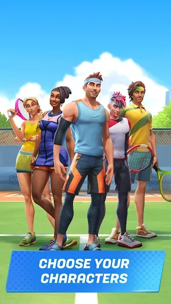 Tennis Clash: Multiplayer Game MOD APK на Android — Безлимитные деньги и энергия — скриншот 5 Tennis Clash: Multiplayer Game MOD APK на Android — Безлимитные деньги и энергия — скриншот 5