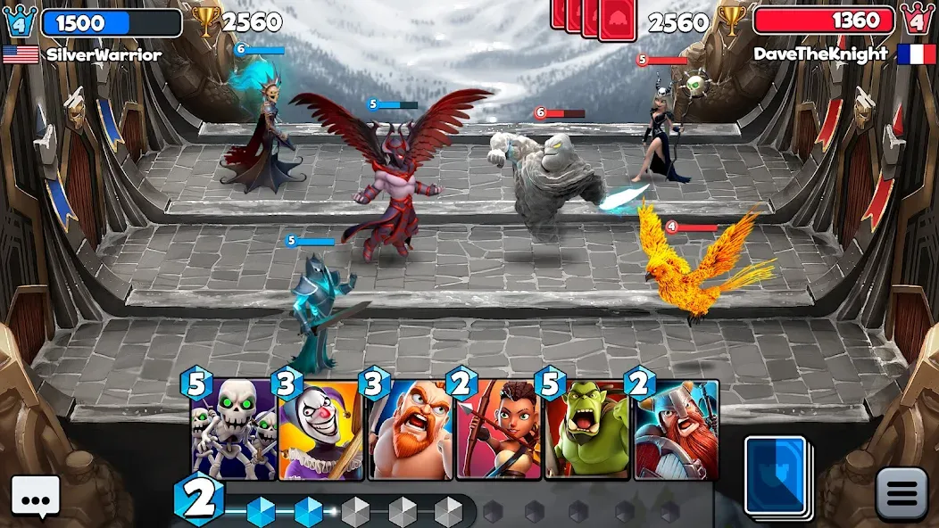 Castle Crush：Epic Battle MOD — Безлимитные монеты и энергия на Андроид — скриншот 5