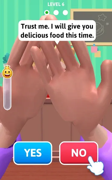 Yes or No?! - Food Pranks Mod APK Безлимитные монеты и все блюда — Скачать на Андроид — скриншот 3