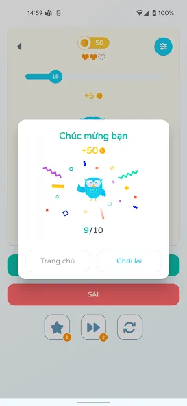 Chọn Đúng Sai на Андроид — Мод Mở khóa tất cả câu hỏi — скриншот 3