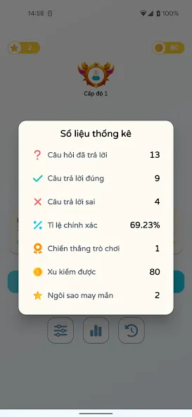 Chọn Đúng Sai на Андроид — Мод Mở khóa tất cả câu hỏi — скриншот 5
