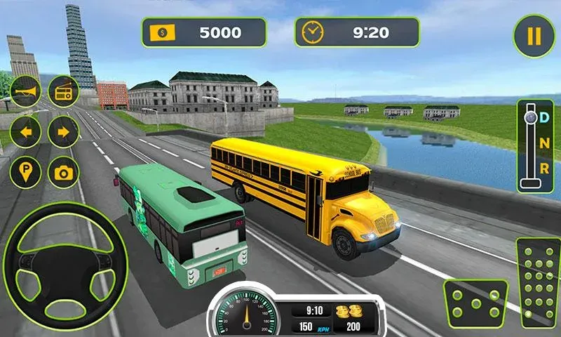 Скачать School Bus Driving Game (Мод: Безлимитные деньги и топливо) на Андроид — скриншот 2